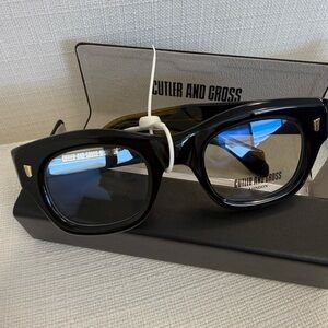 Cutler and Gross Women's Black Oversized Sunglasses